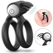 Load image into Gallery viewer, Aim to Please Double Vibrating Cock Ring
