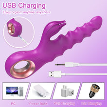 Load image into Gallery viewer, Tulip Thruster (Heating and Thrusting Rabbit vibrator)