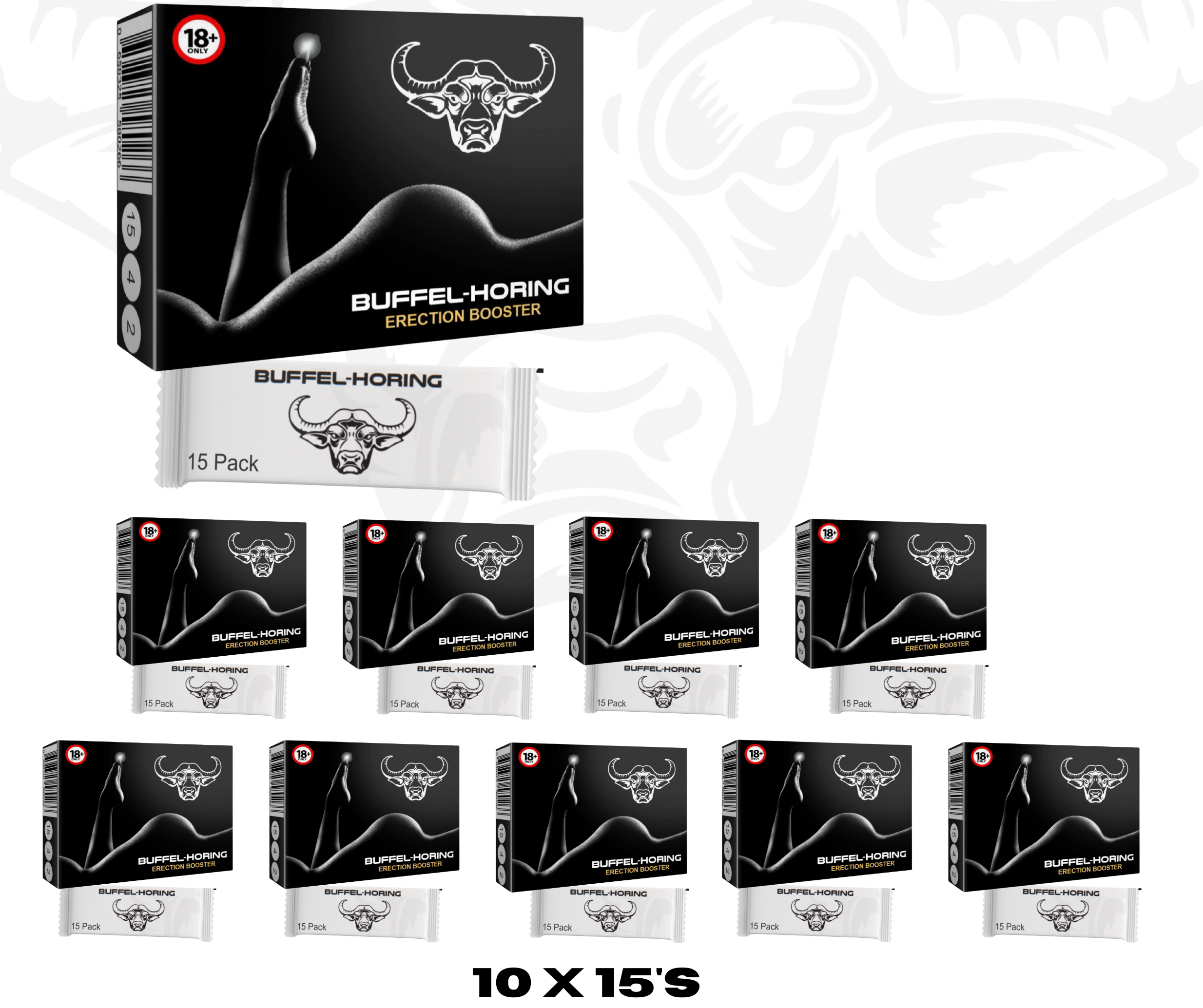 Buffel-Horing 10 x 15's (150 capsules)