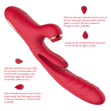 Load image into Gallery viewer, ROLCE ROYCE – 4 in1 Tapper, Sucker and Thrusting Rabbit Vibrator
