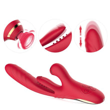 Load image into Gallery viewer, ROLCE ROYCE – 4 in1 Tapper, Sucker and Thrusting Rabbit Vibrator

