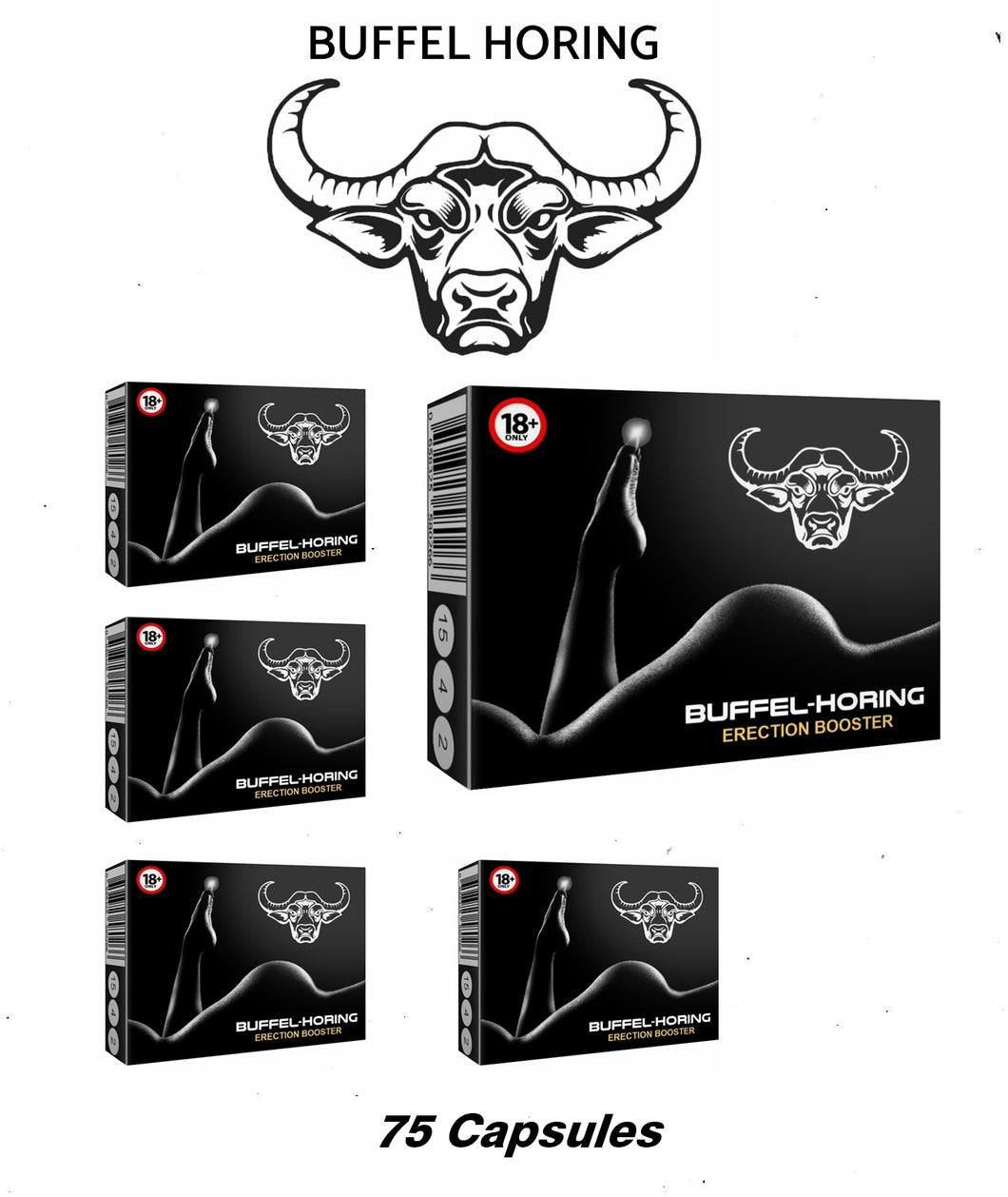 Buffel-Horing (5 Boxes) - 75 Capsules